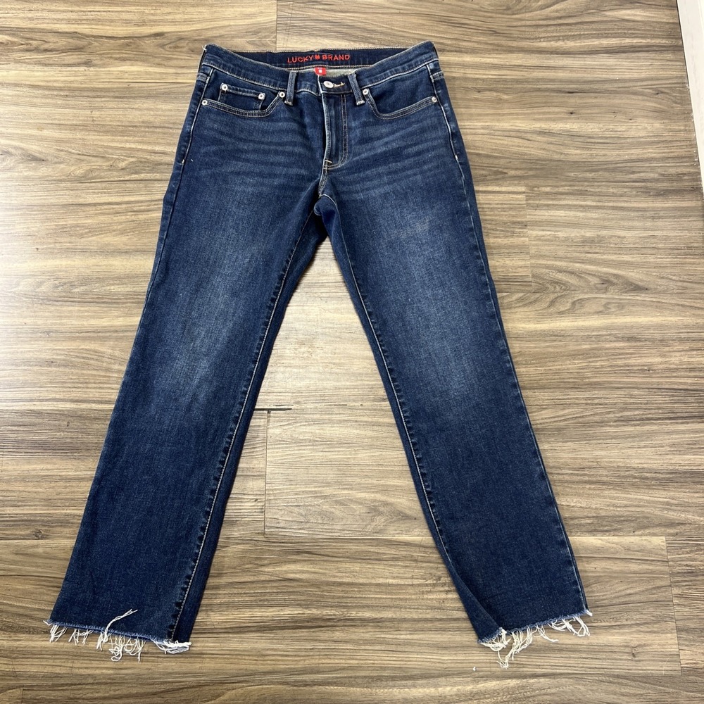 Luck Brand Sweet Mid Rise Crop Dark Wash Size 6/28 Jeans Pants